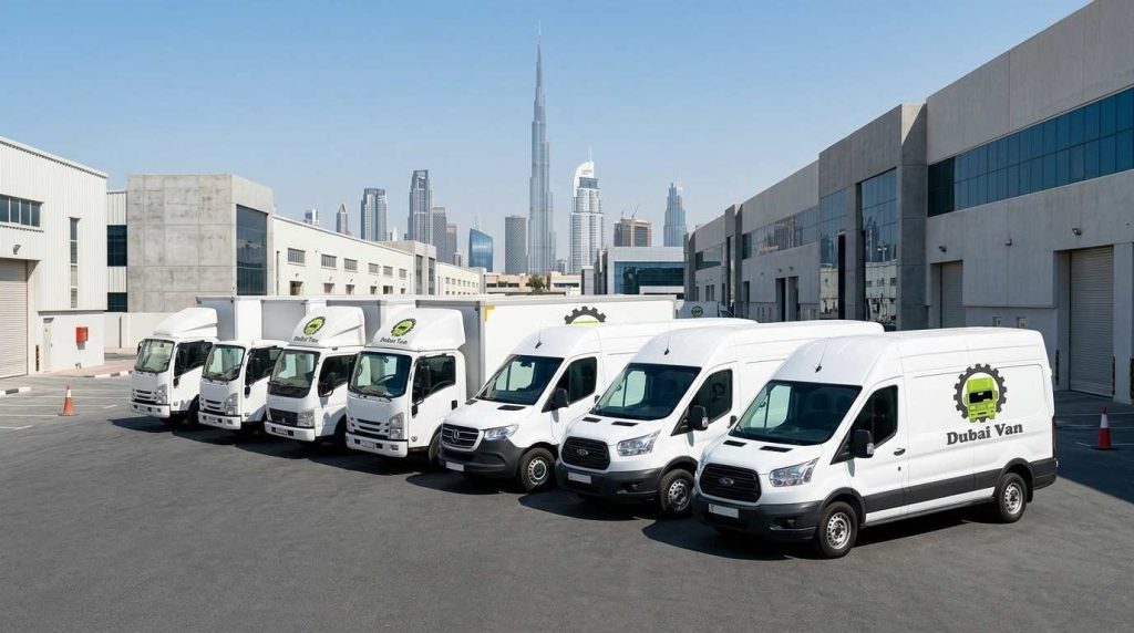 Commercial Vehicle Rental in Dubai & Abu Dhabi Cargo Vans & Light Trucks – Driver Included